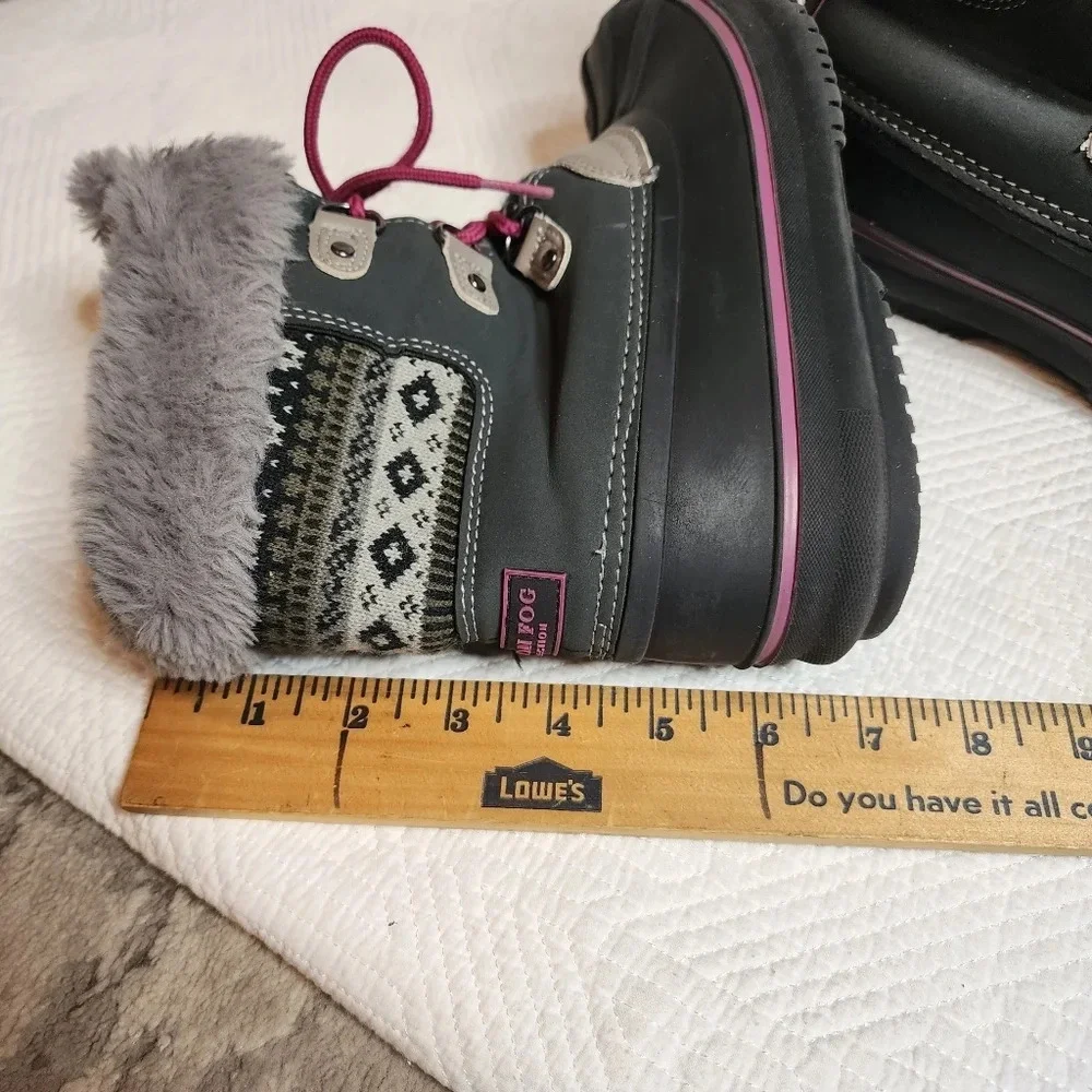 LONDON FOG Girls Tottenham Cold Weather‎ Warm Lined Snow Boot Size 4